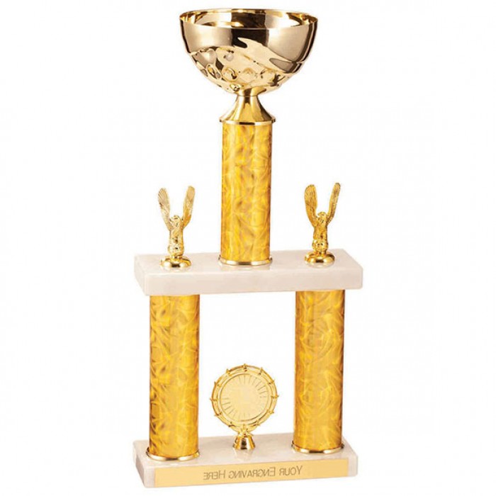 STARLIGHT 2 COLUMN TOWER TROPHY - 46CM (AVAILABLE IN 4 SIZES)